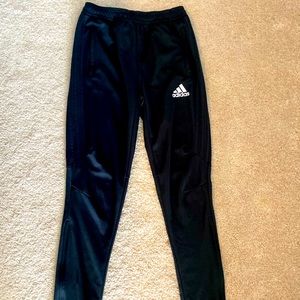 Large, Adidas, black pants!